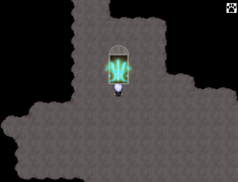 水色の紋章の扉