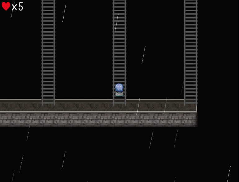 右から2番目の梯子