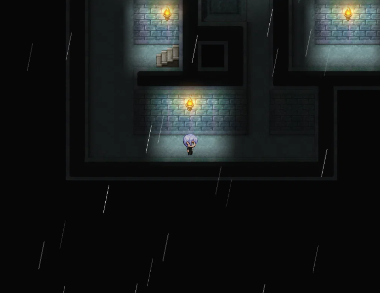 鉄格子へ向かう道順