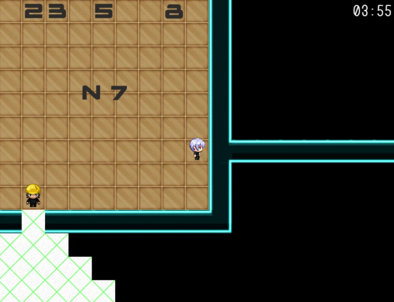 汚れを拭いた後の壁