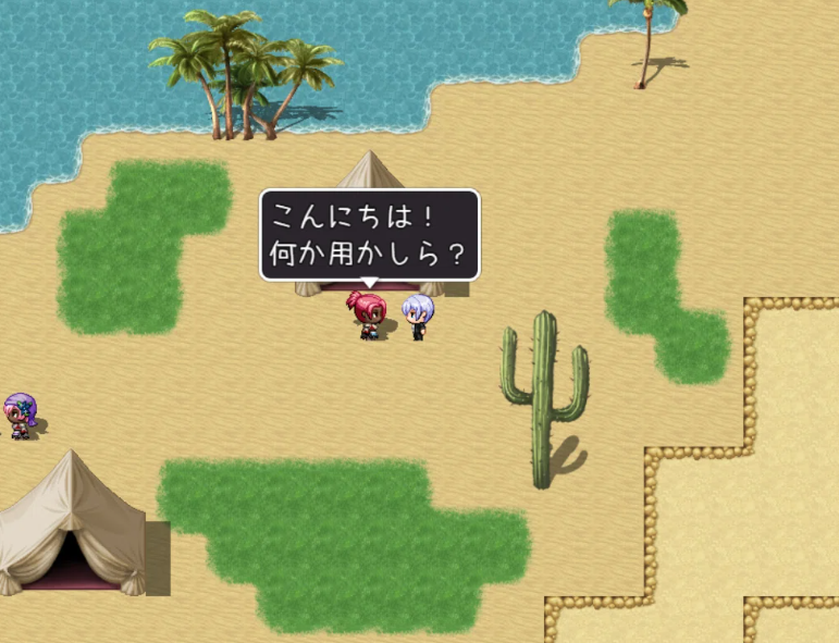 オアシスでビラを渡す場所